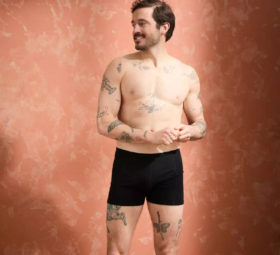 Vêtement Noir Hector Boxer modal coton