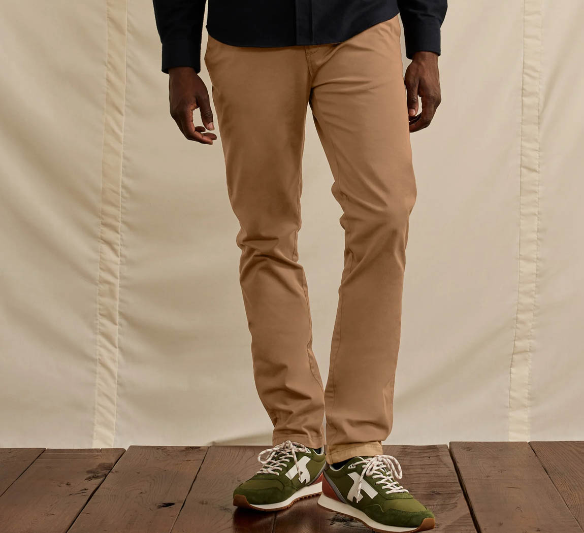 pantalon homme en coton bio et recyclé Chino en coton recyclé